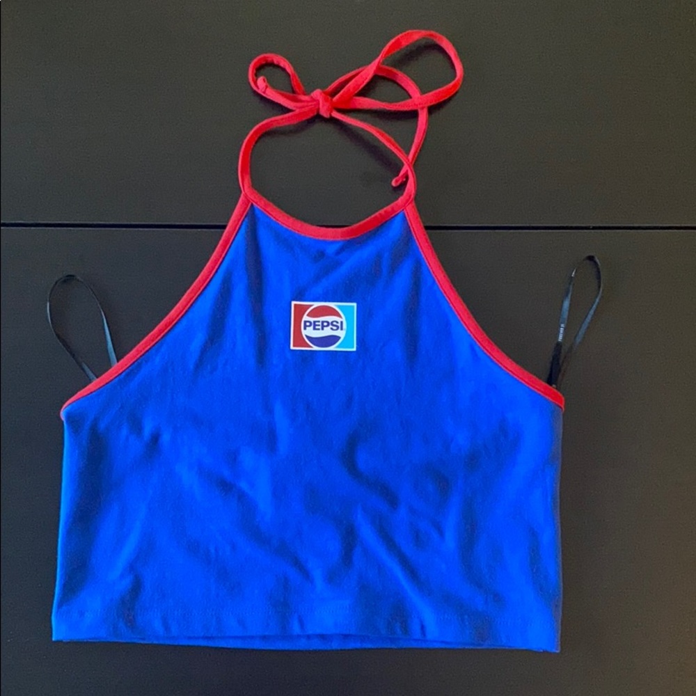 🚩 3 for $18 Forever 21 Pepsi Crop Halter Top
